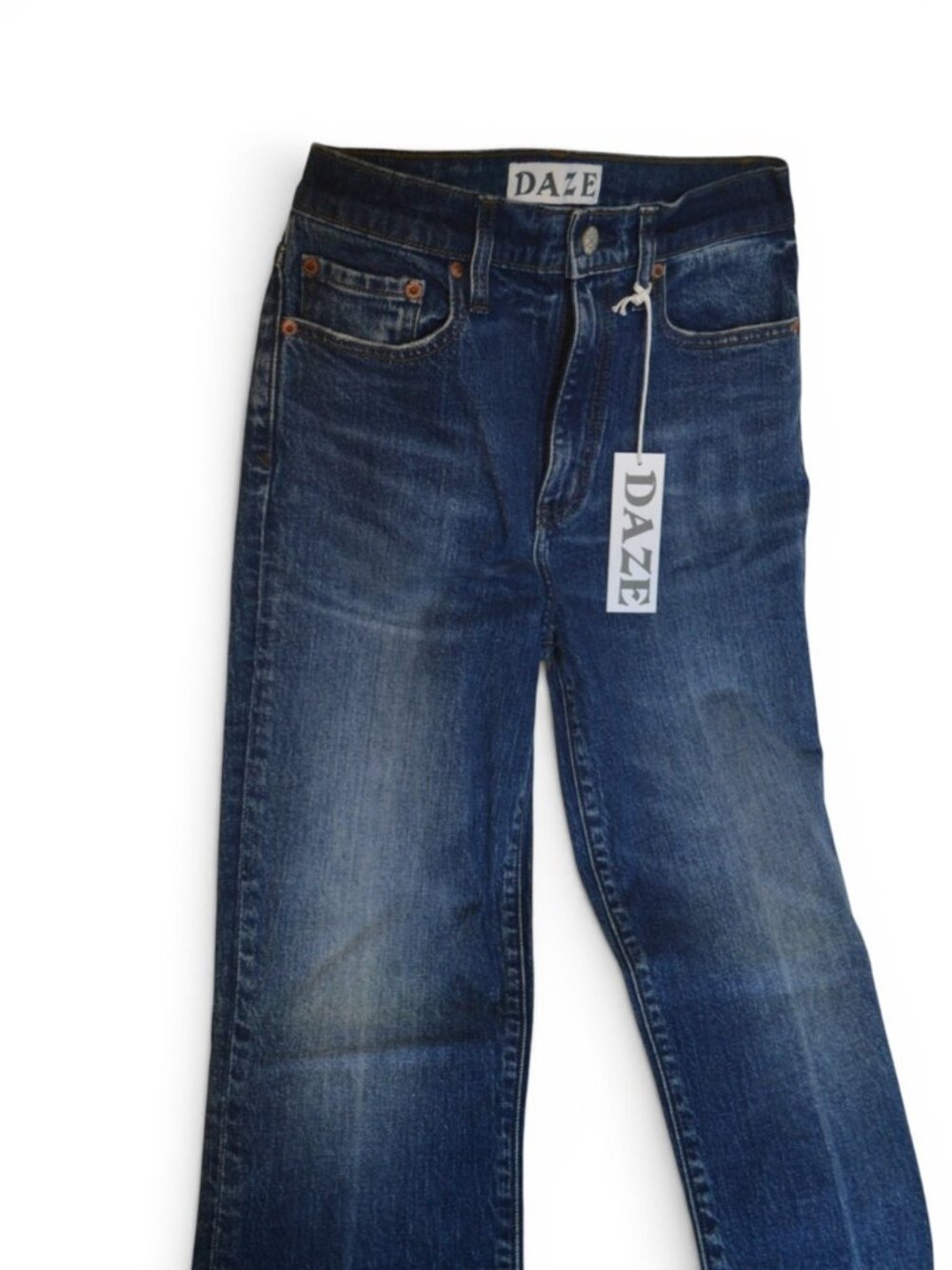 DAZE Smarty Pants Jeans 26 Passion Wash High Rise Flare Wide Leg NWT